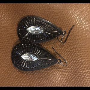 Vintage style tear drop earrings